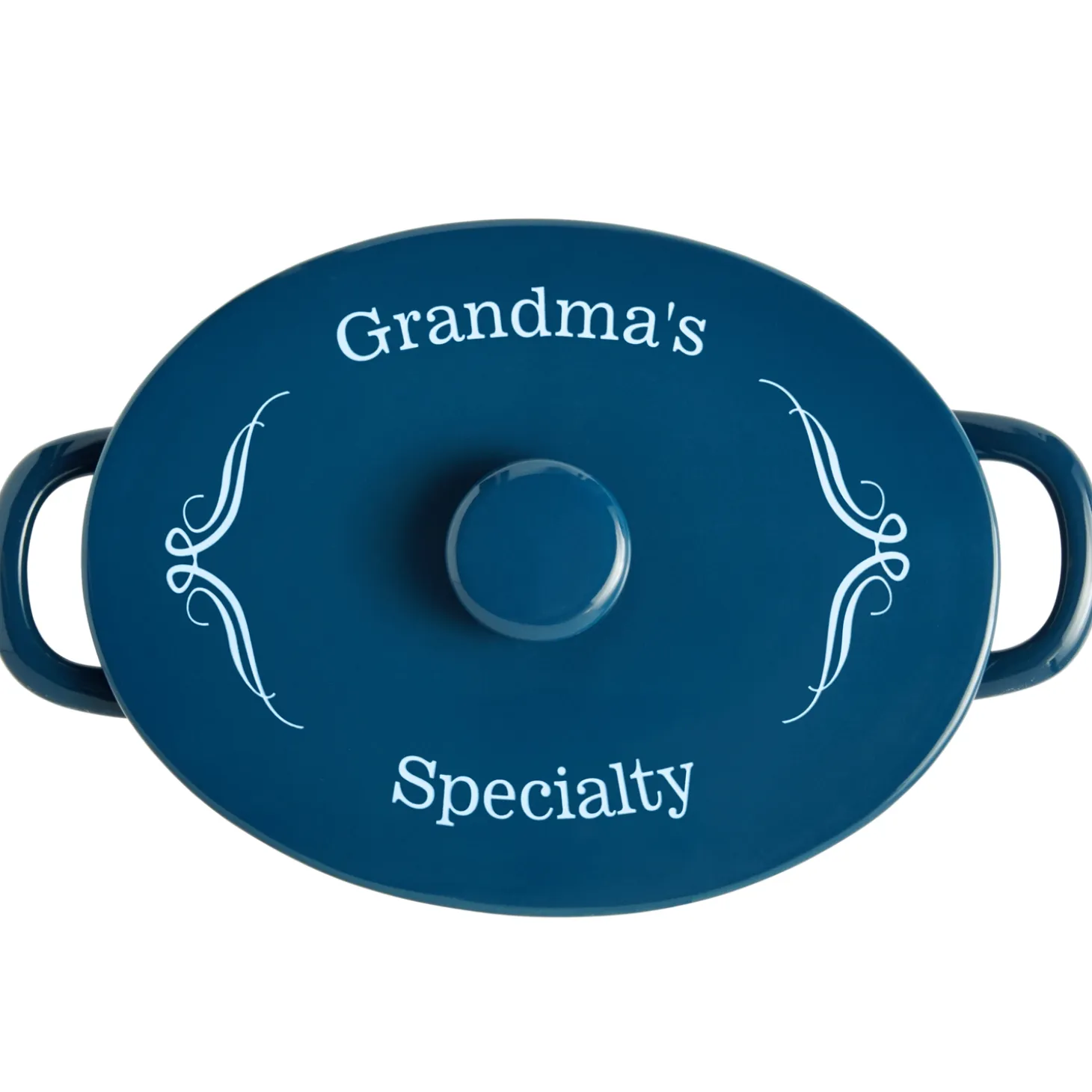 Any Message 4qt Oval Stoneware Casserole Dish