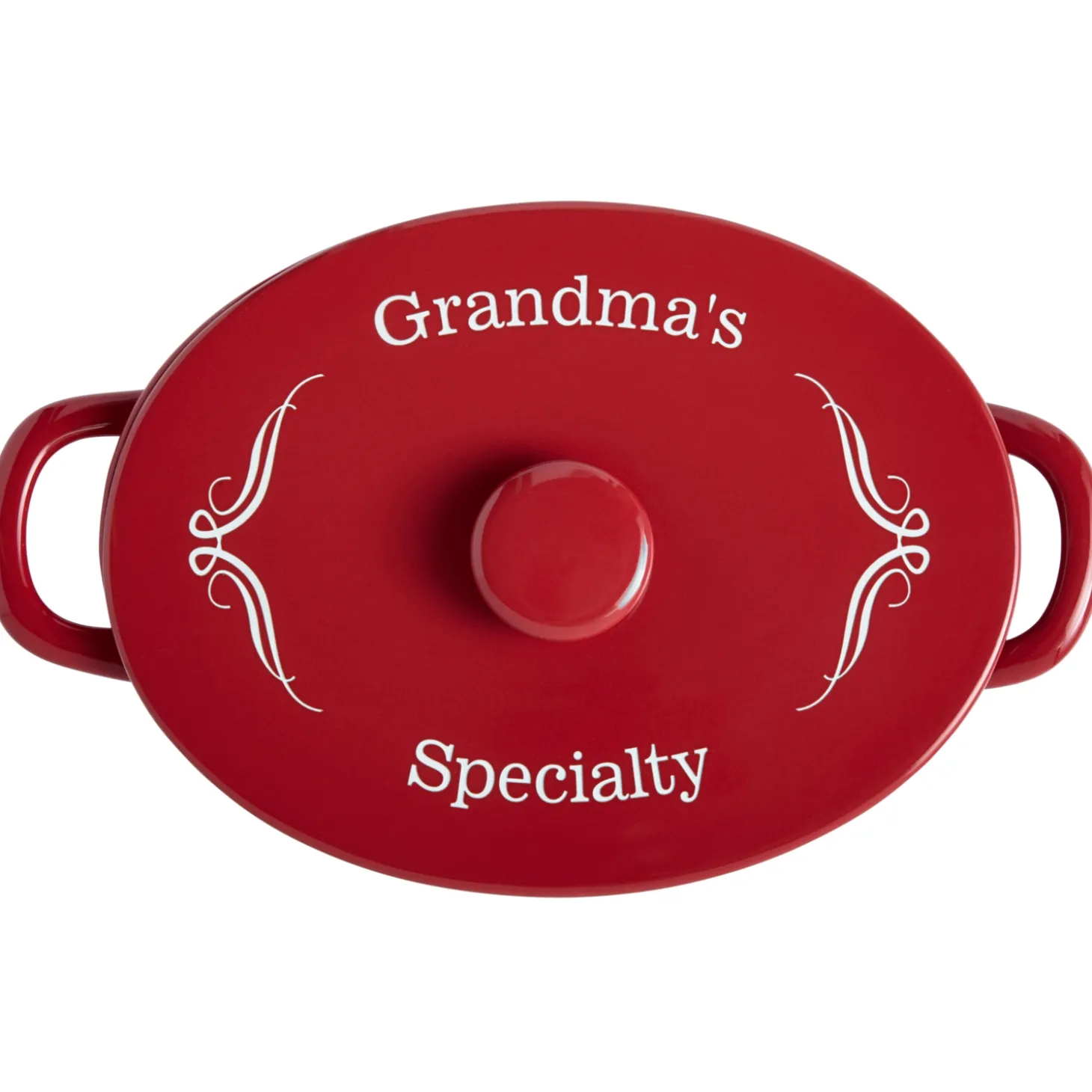 Any Message 4qt Oval Stoneware Casserole Dish