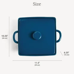 Any Message 3qt Square Stoneware Casserole Dish
