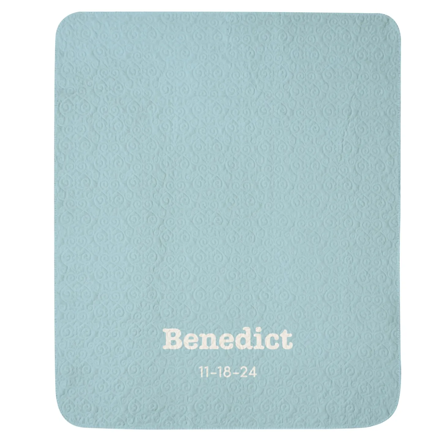 Any Message Quilted Baby Blanket