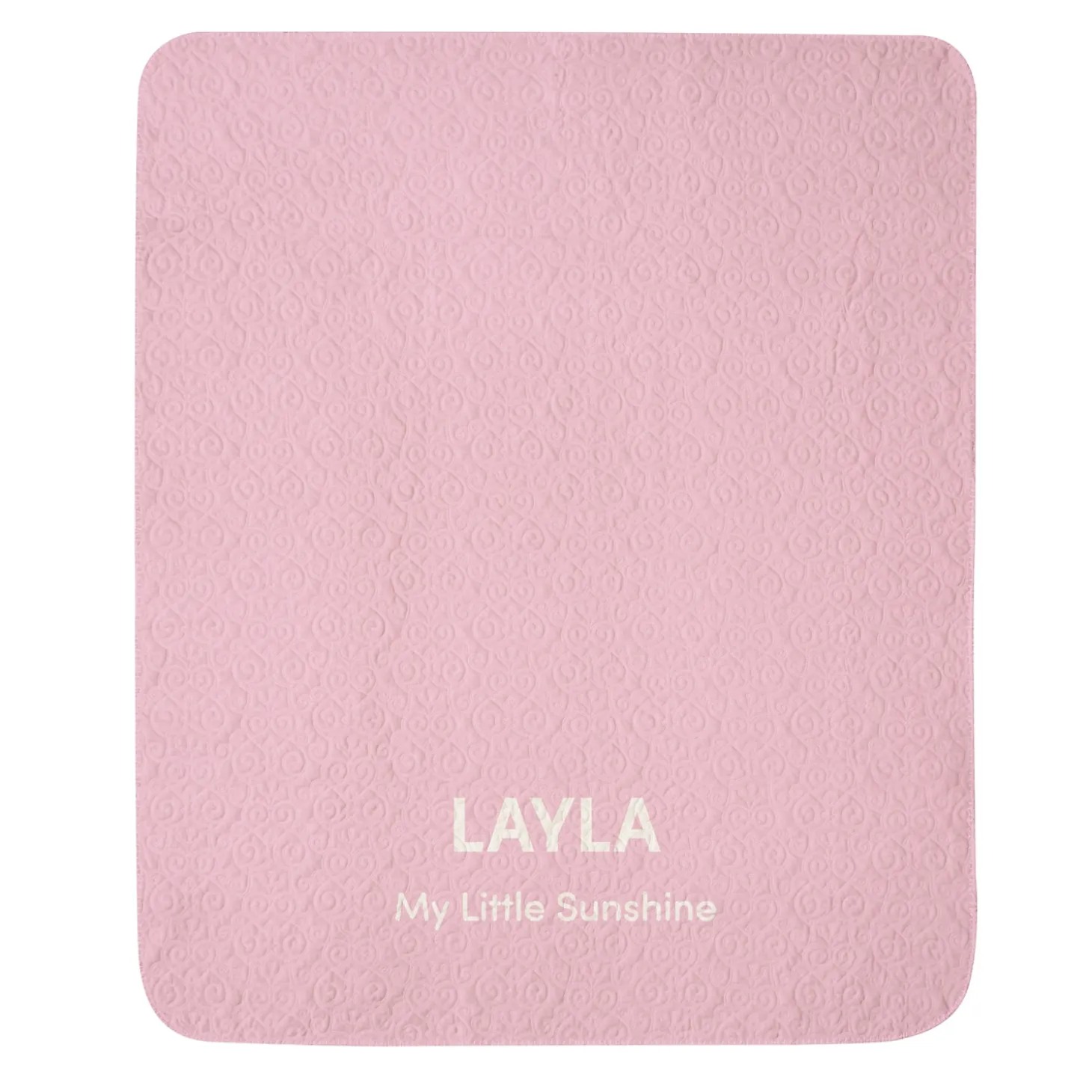 Any Message Quilted Baby Blanket