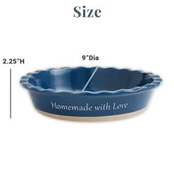 Any Message Stoneware Pie Dish