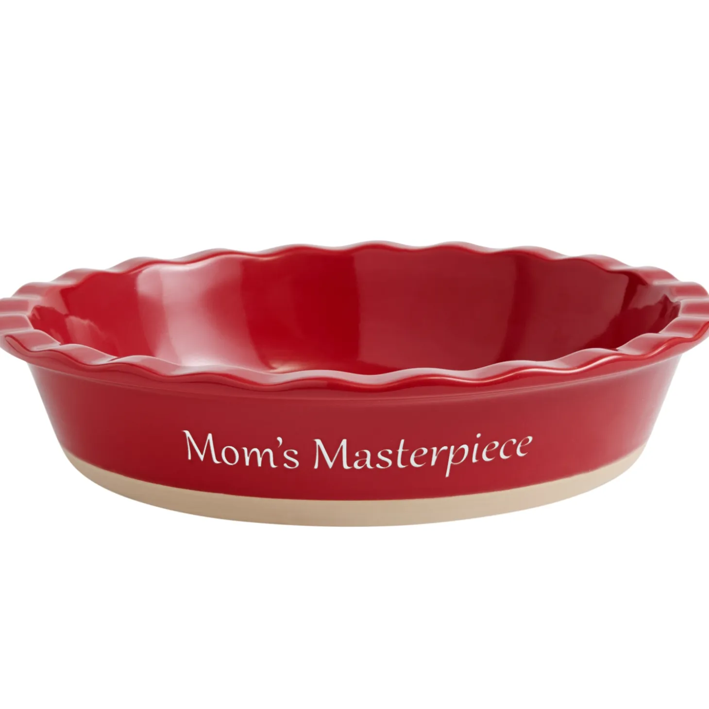 Any Message Stoneware Pie Dish