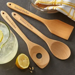 Any Message Wooden Utensil Set