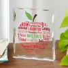 Apple For Teacher Acrylic Block
