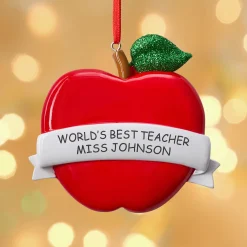 Apple for Teacher Ornament