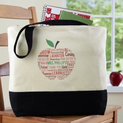 Apple For Teacher Tote Bag