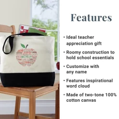 Apple For Teacher Tote Bag