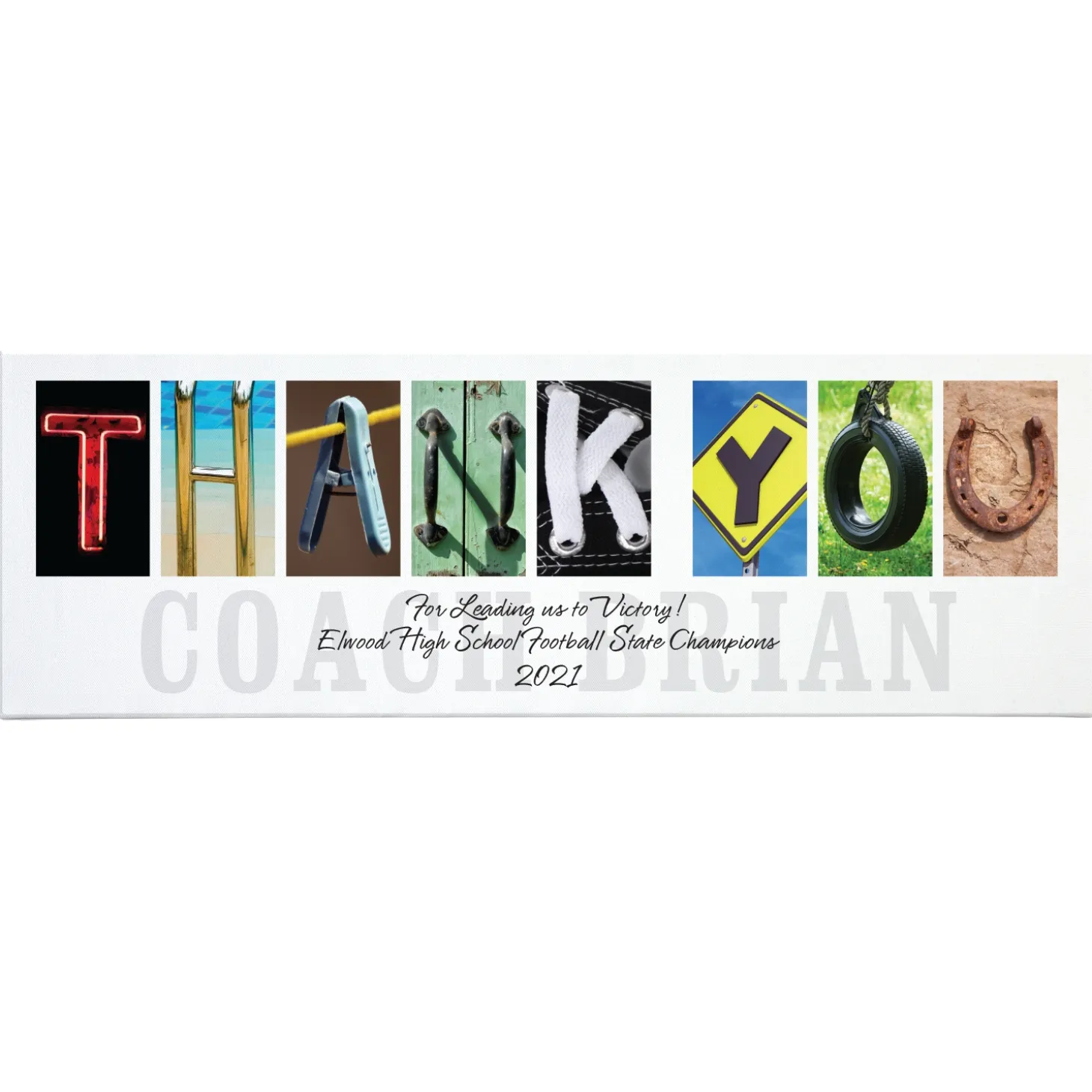 Architectural Thank You Canvas