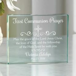 A Sacrament Blessing Glass Block