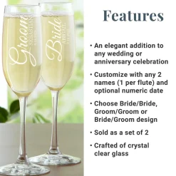 A Toast to Love Champagne Flutes Set