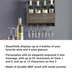 A Toast to Love Wall-Mounted Wine Rack