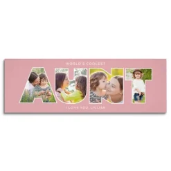 Aunt/Uncle Typography Photo Canvas