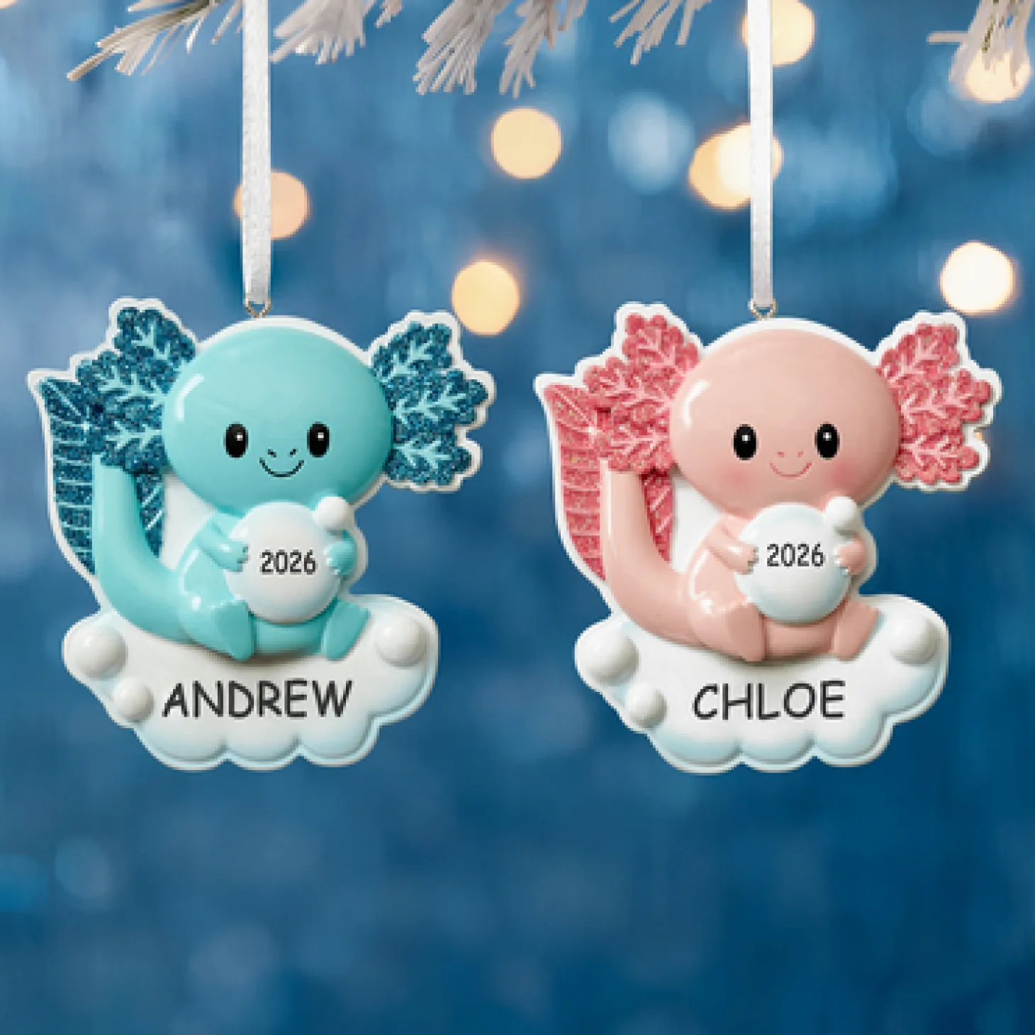 Baby Axolotl Ornament