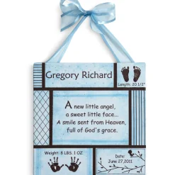 Baby Information Art Canvas