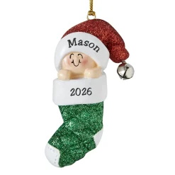 Baby in Stocking Ornament