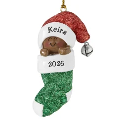 Baby in Stocking Ornament