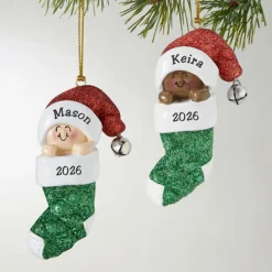 Baby in Stocking Ornament