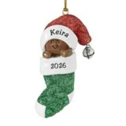 Baby in Stocking Ornament