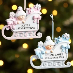 Baby Sleigh Ornament