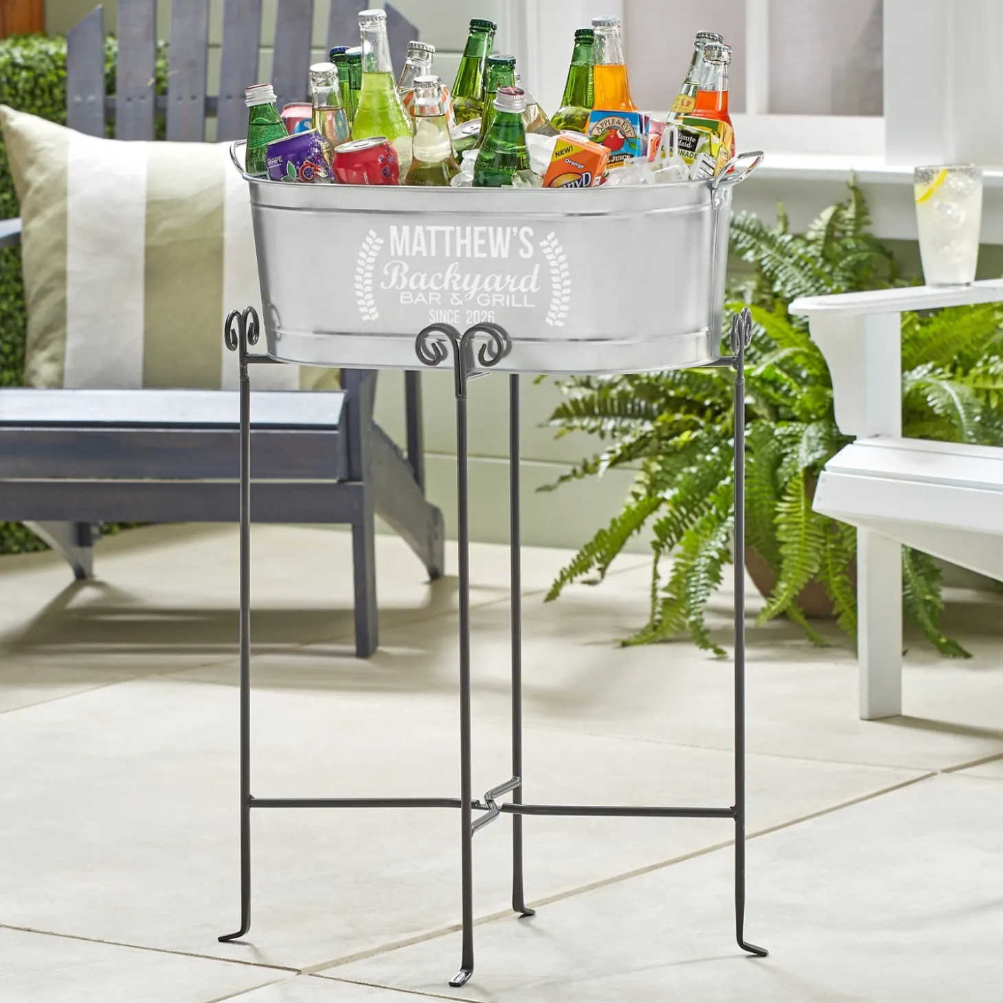 Backyard Bar Beverage Tub