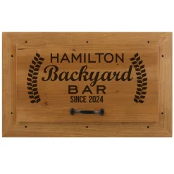 Backyard Bar Wooden Beverage Cooler