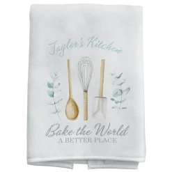 Bake The World A Better Place Kitchen Towel