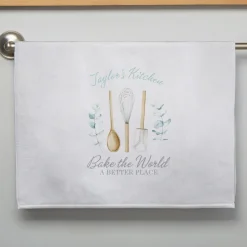 Bake The World A Better Place Kitchen Towel