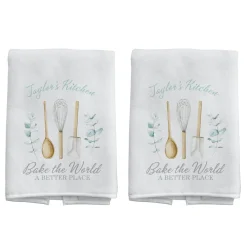 Bake The World A Better Place Kitchen Towel