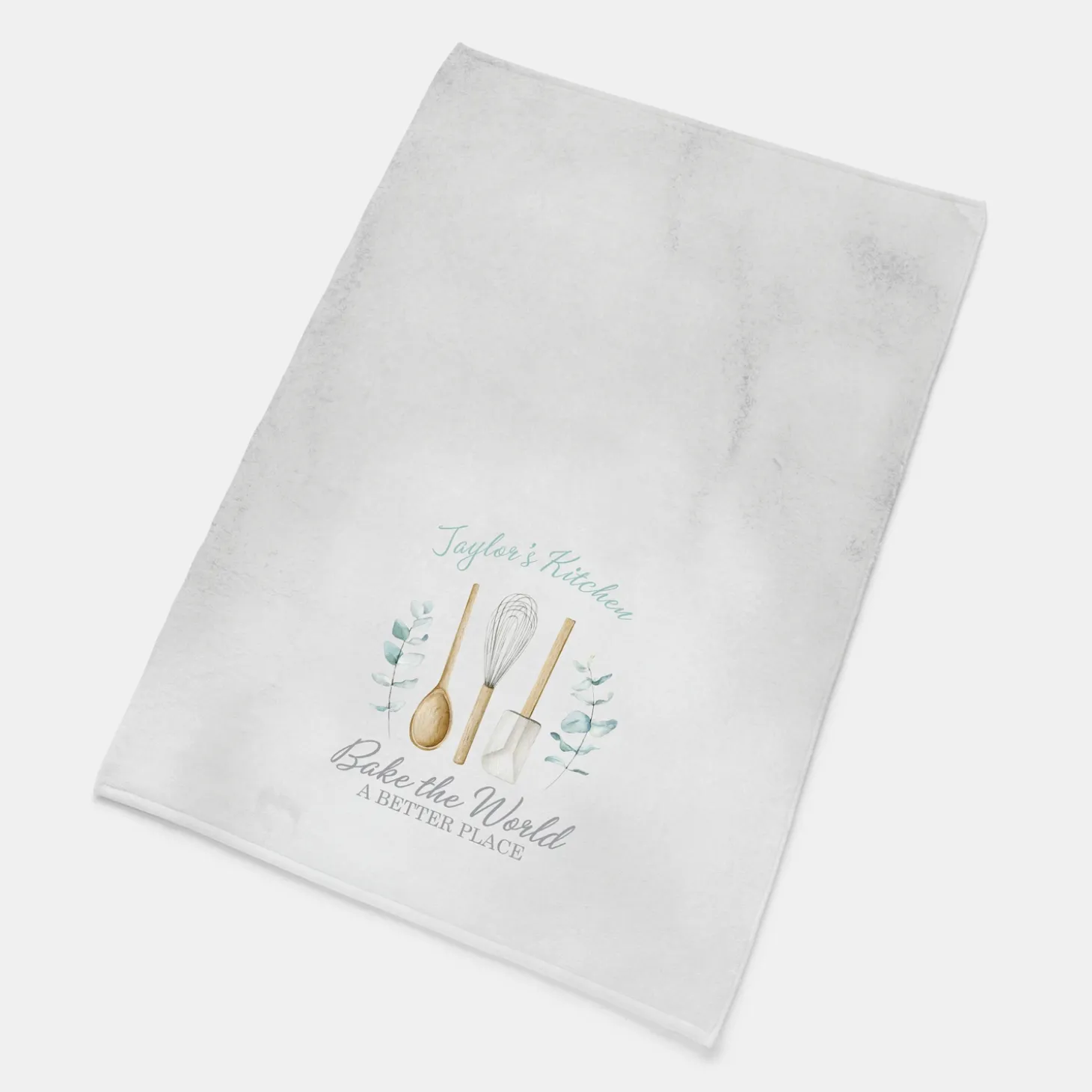 Bake The World A Better Place Kitchen Towel