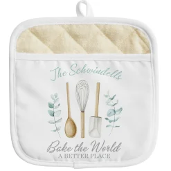 Bake The World A Better Place Pot Holder