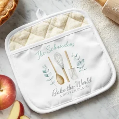 Bake The World A Better Place Pot Holder