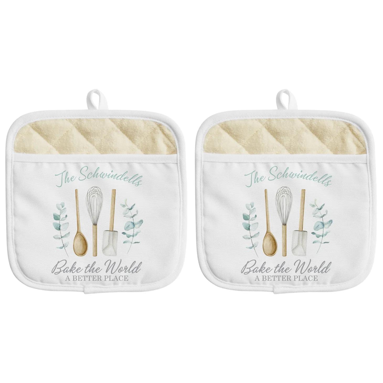 Bake The World A Better Place Pot Holder