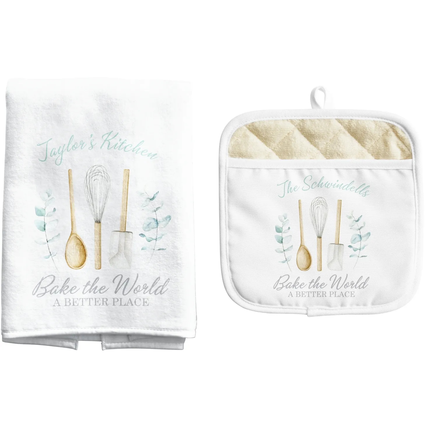 Bake The World A Better Place Pot Holder