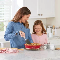 Bake The World A Better Place Stoneware Pie Dish