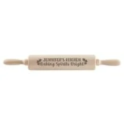 Baking Spirits Bright Wood Rolling Pin