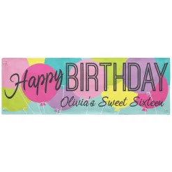 Balloon Birthday Banner