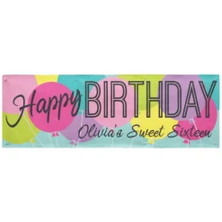 Balloon Birthday Banner