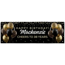Balloon Celebration Birthday Banner