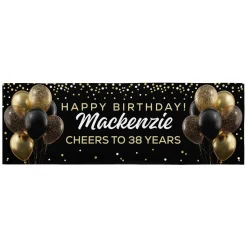 Balloon Celebration Birthday Banner
