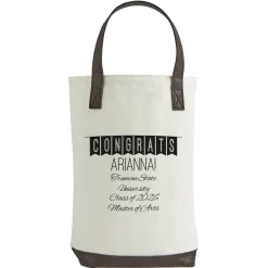 Banner Message Two Bottle Wine Tote