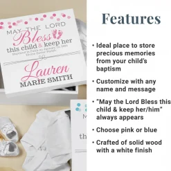 Baptismal Prayer Keepsake Box