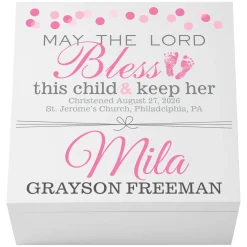 Baptismal Prayer Keepsake Box