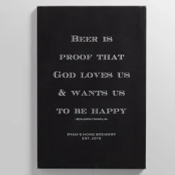 Bar Quotes Leather Wall Art