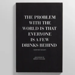 Bar Quotes Leather Wall Art