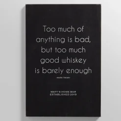 Bar Quotes Leather Wall Art