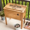 BBQ Crew Outdoor Wooden Cooler