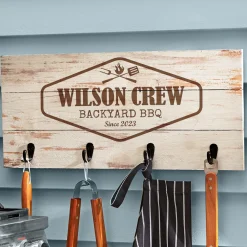 BBQ Crew Wood Tool Rack