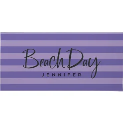 Beach Day Striped Beach Towel