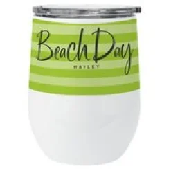 Beach Day Striped Insulated Tumbler